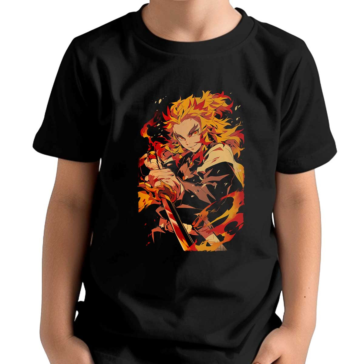 poleras-estampada-frontal-contraste-kyojuro-rengoku-