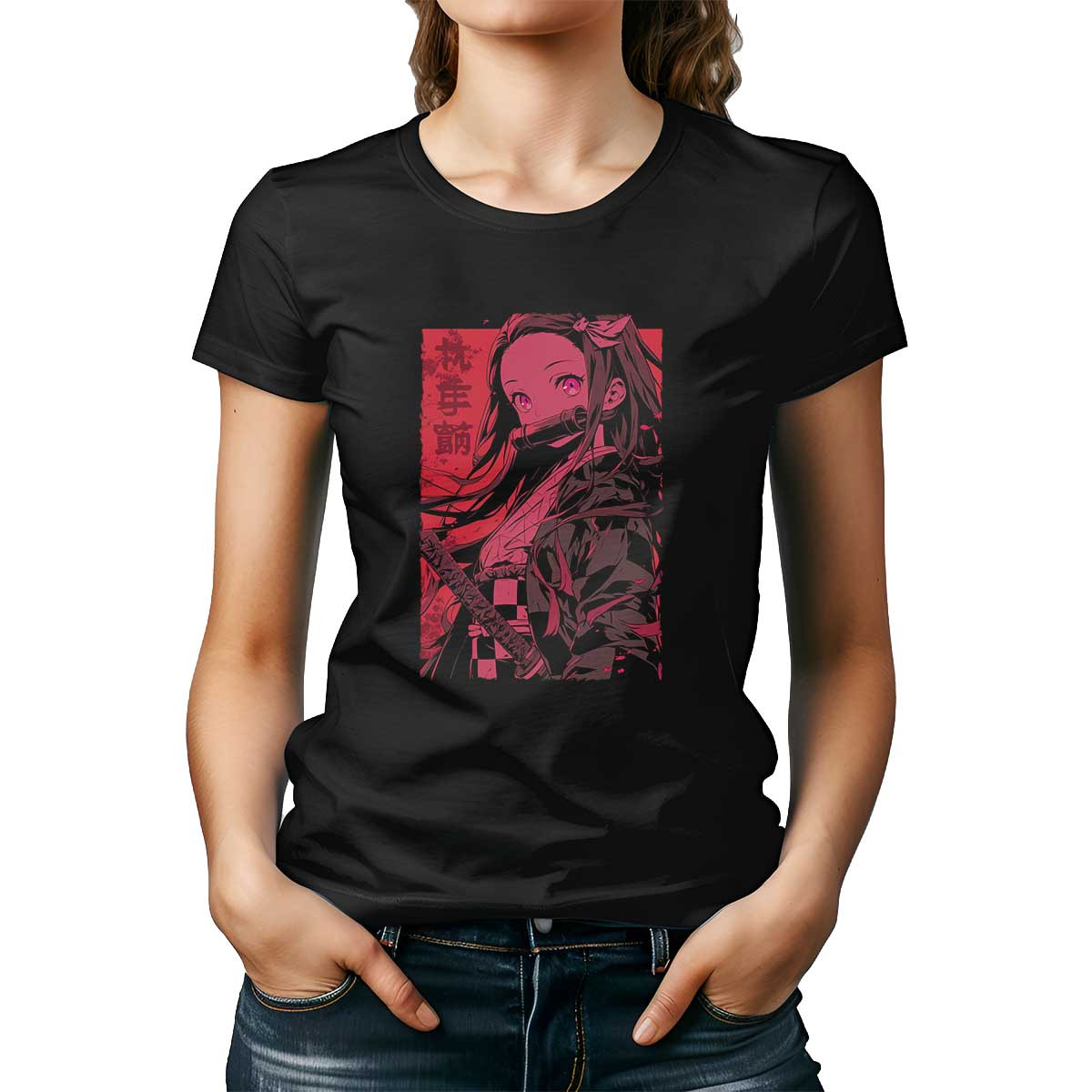 poleras-estampada-frontal-detalle-nezuko-kamado-demon-slayer