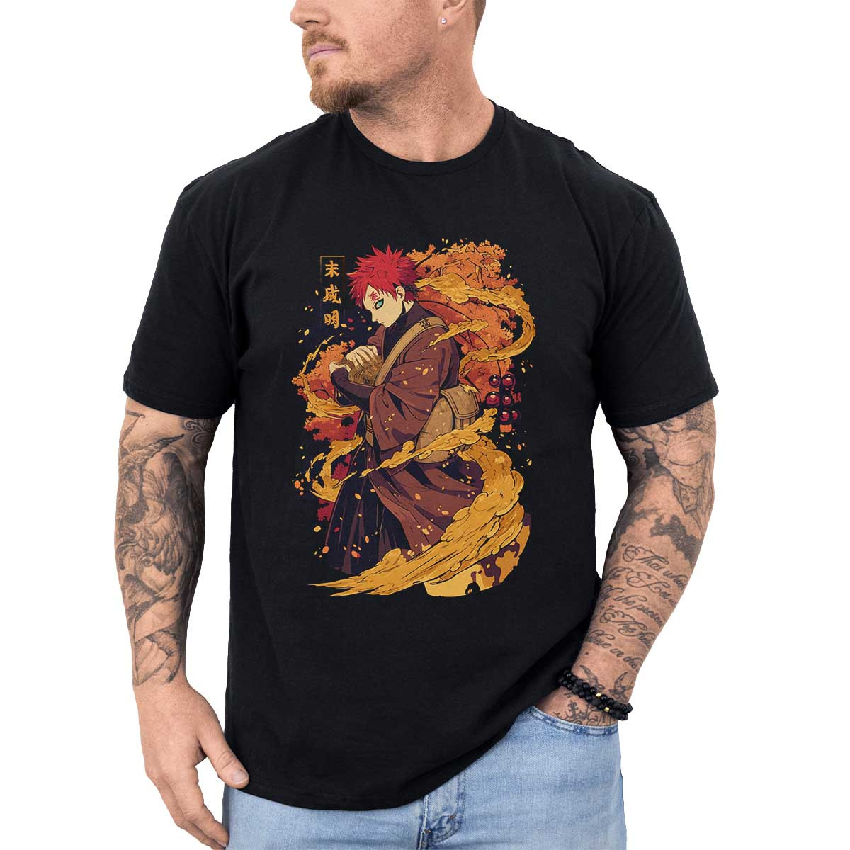 poleras-hombre-anime-gaara-mentoring-jutsu-estampada