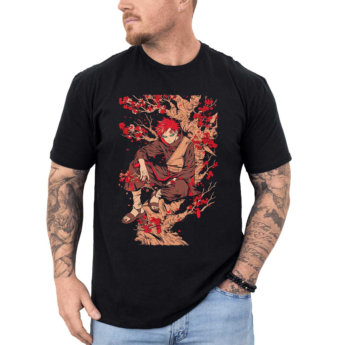 poleras-hombre-anime-gaara-sakura-genjutsu