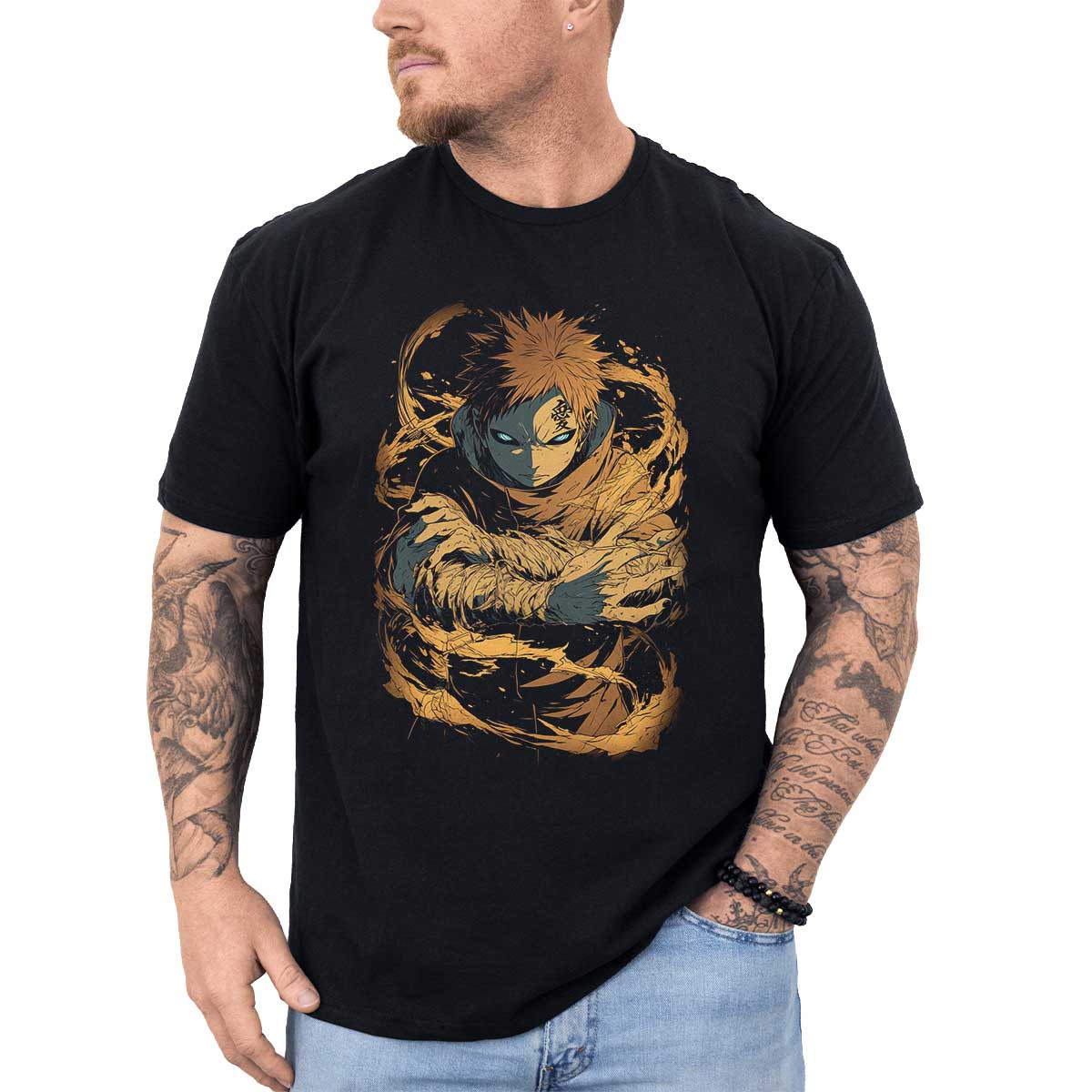 poleras-hombre-anime-gaara-sand-taijutsu-estampada