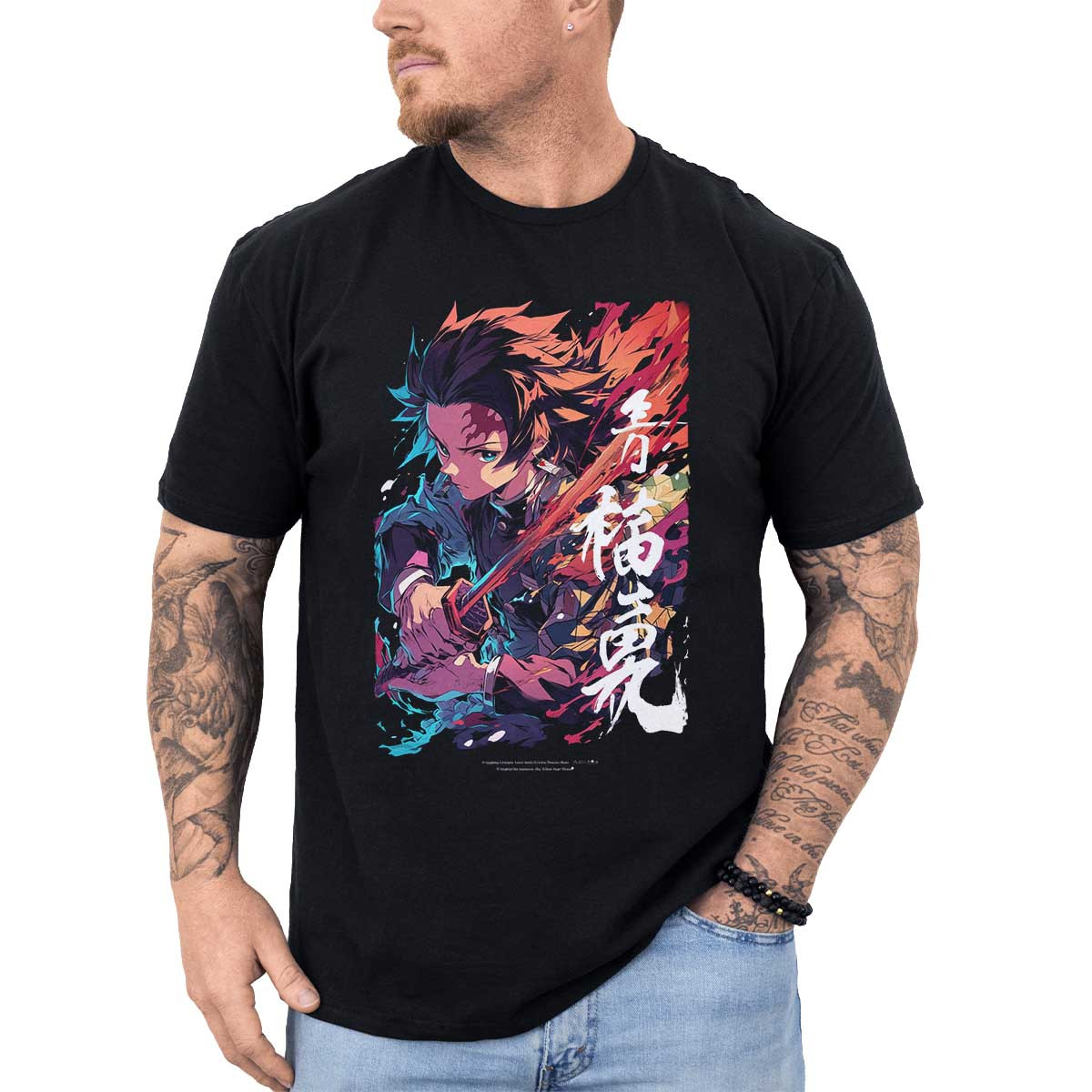 poleras-hombre-anime-giyu-tomioka-colores-vibrantes
