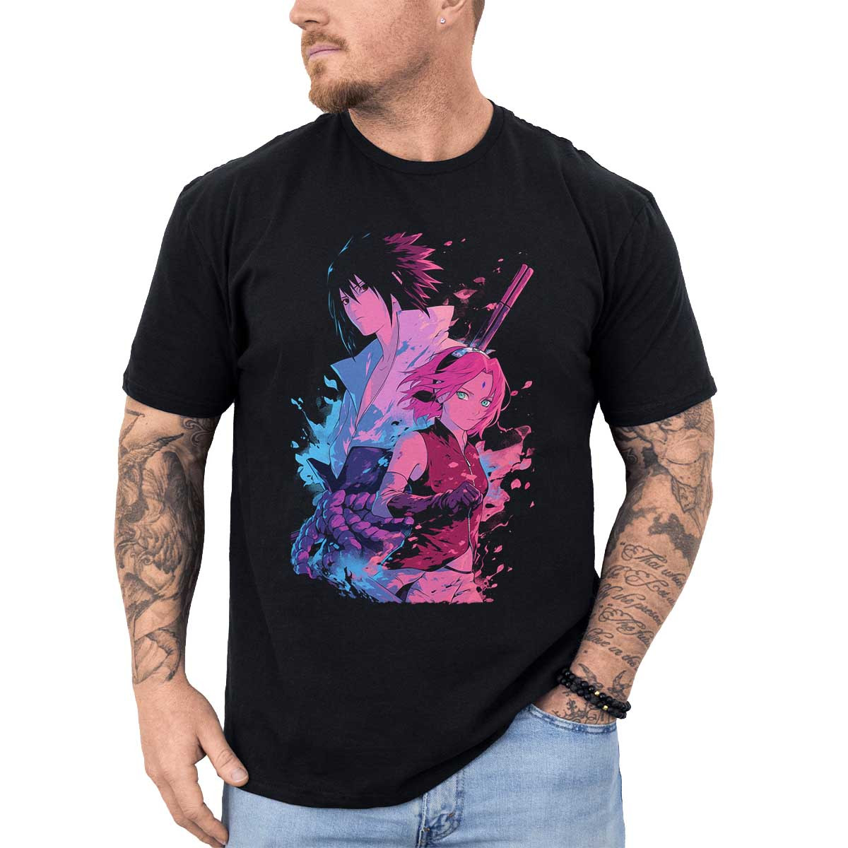poleras-hombre-anime-taijutsu-sakura-haruno-sasuke-uchiha