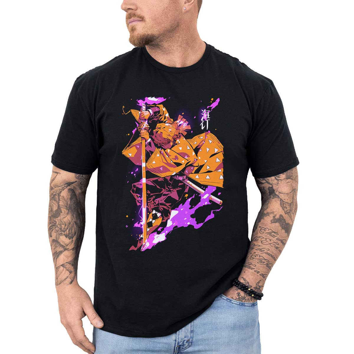 poleras-hombre-anime-zenitsu-agatsuma-sword-demon-s