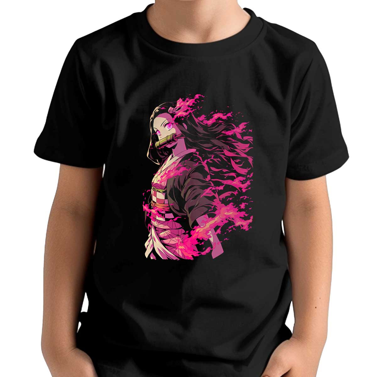 poleras-nezuko-kamado-pink-fire-luminosidad