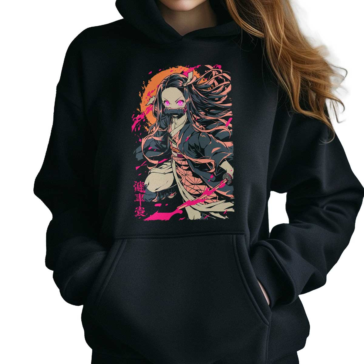 poleron-anime-brillante-nezuko-kamado-demon-slay