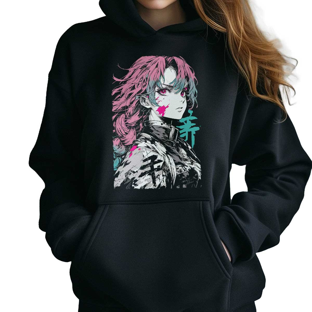 poleron-anime-estampada-frontal-mitsuri-kanroji-estilo-respiratorio