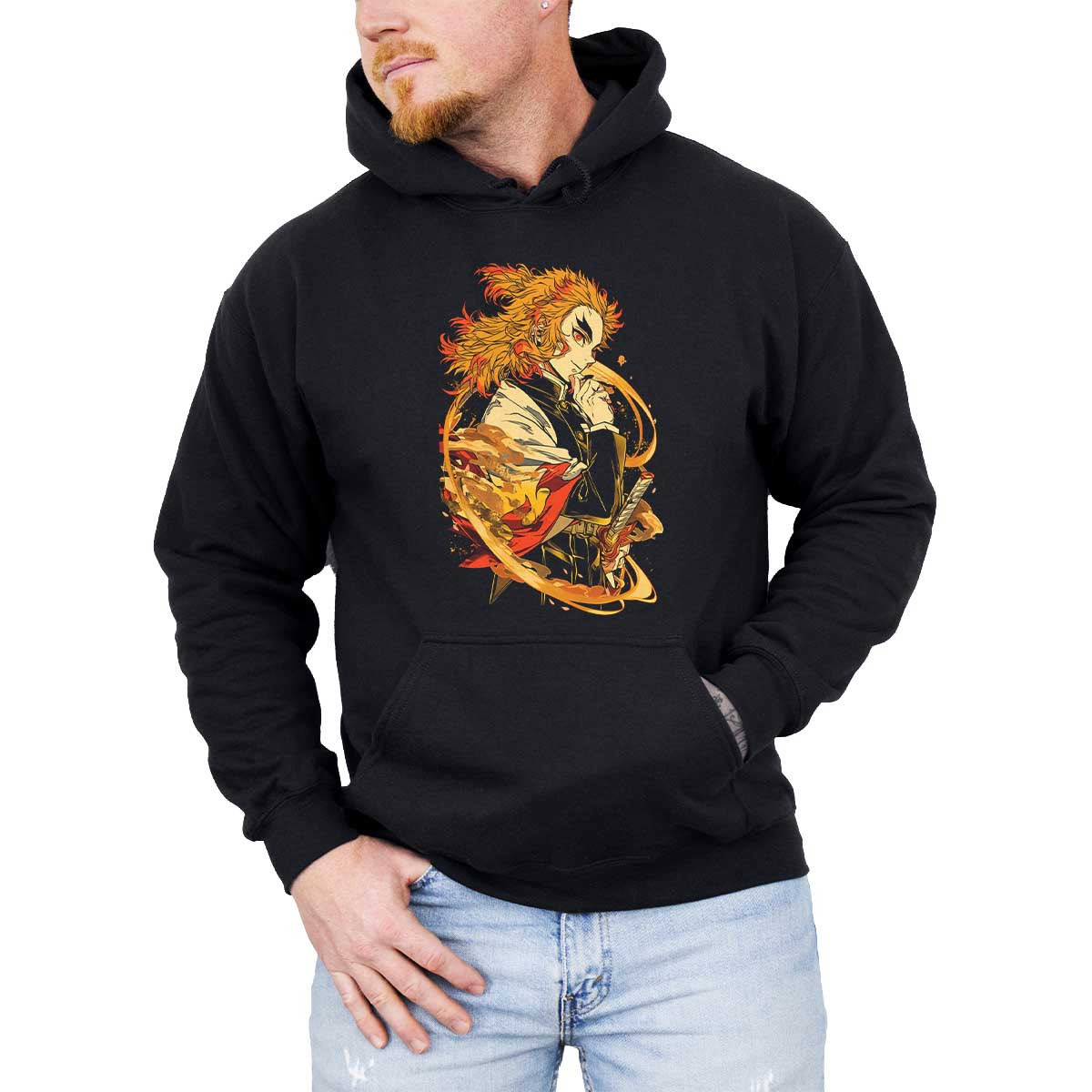 poleron-anime-impactante-kyojuro-rengoku-demon-slayer