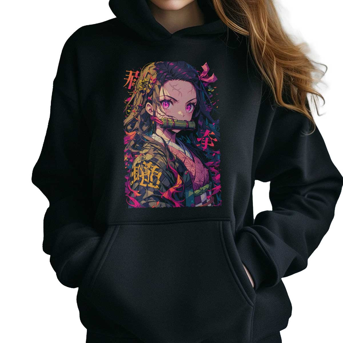 poleron-anime-mujer-equilibrio-respiraci-n-nezuko-kamado