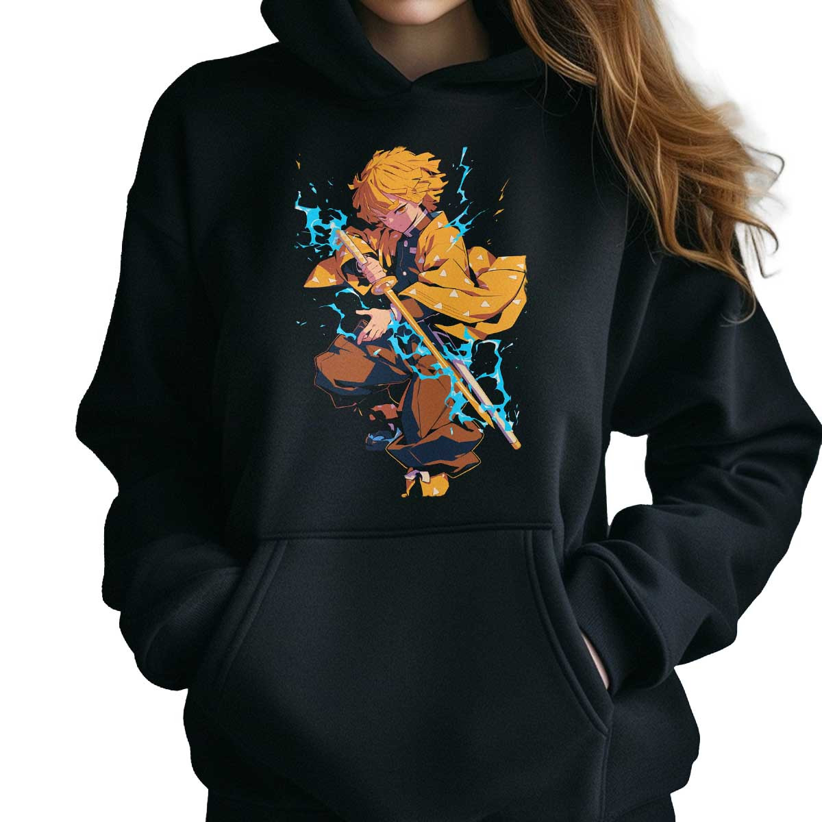 poleron-anime-mujer-estampada-zenitsu-agatsuma-demon