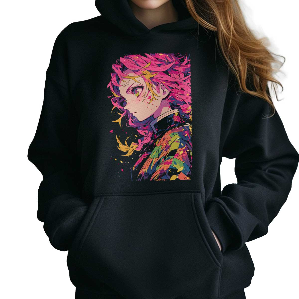 poleron-anime-mujer-mitsuri-kanroji-rostro-en-primer-plano