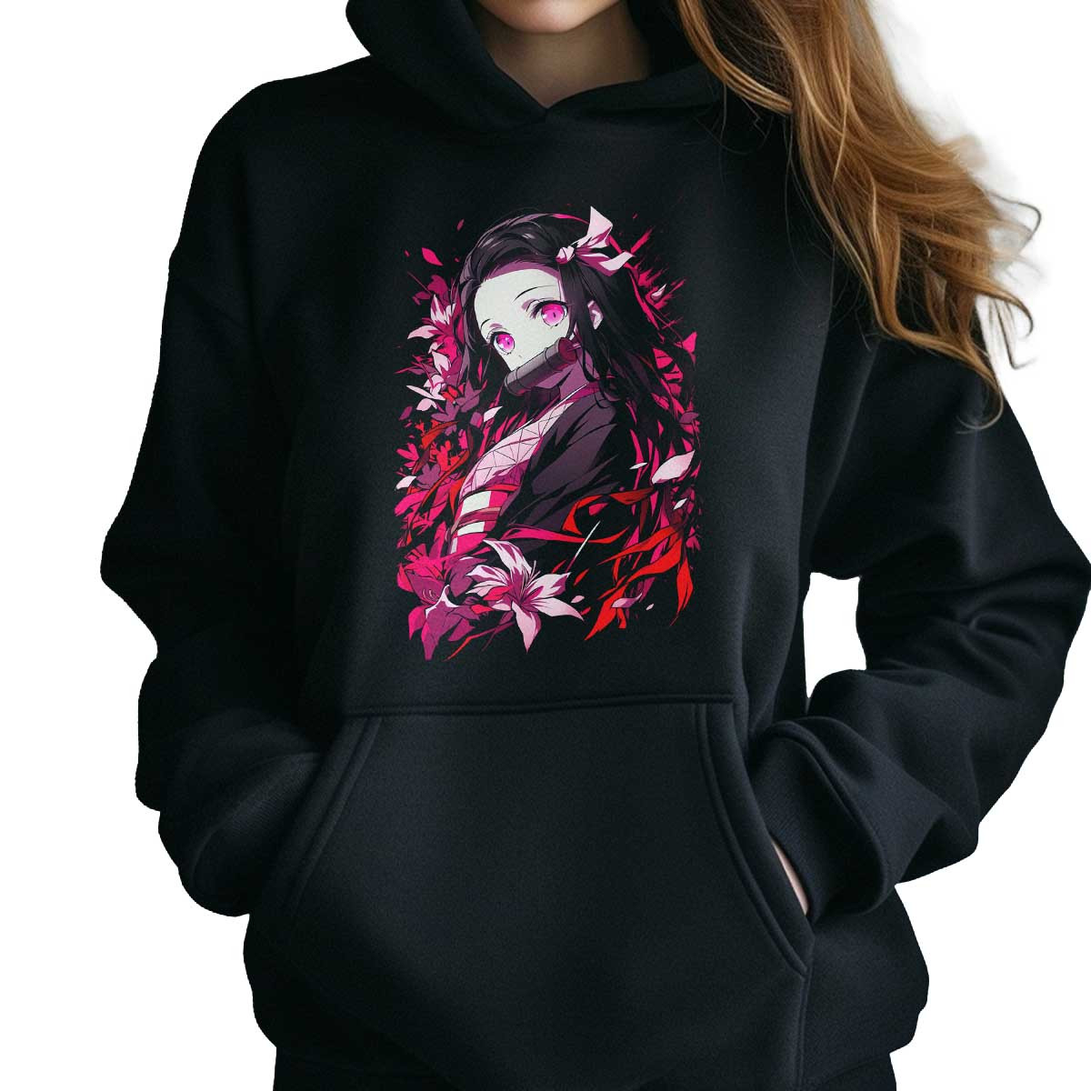 poleron-anime-nezuko-kamado-flores-rosadas-dem-33