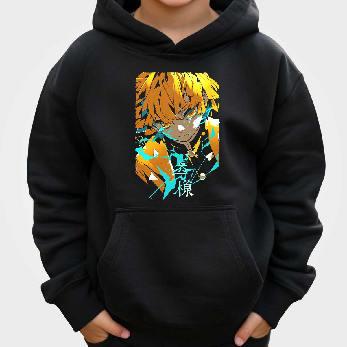 poleron-anime-ni-os-zenitsu-agatsuma-rostro-surrealista