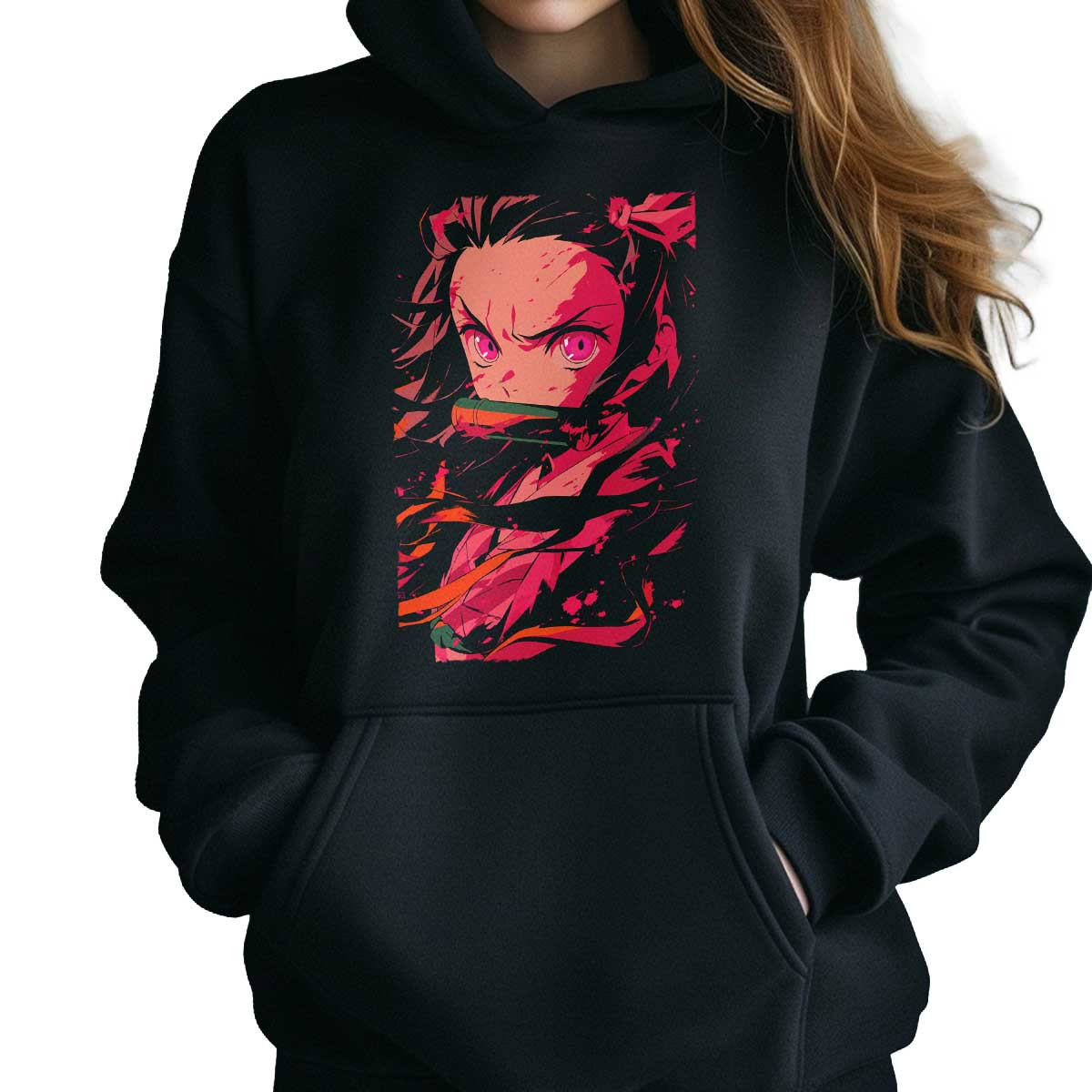 polerones-anime-dise-o-nezuko-kamado-rostro-detalle