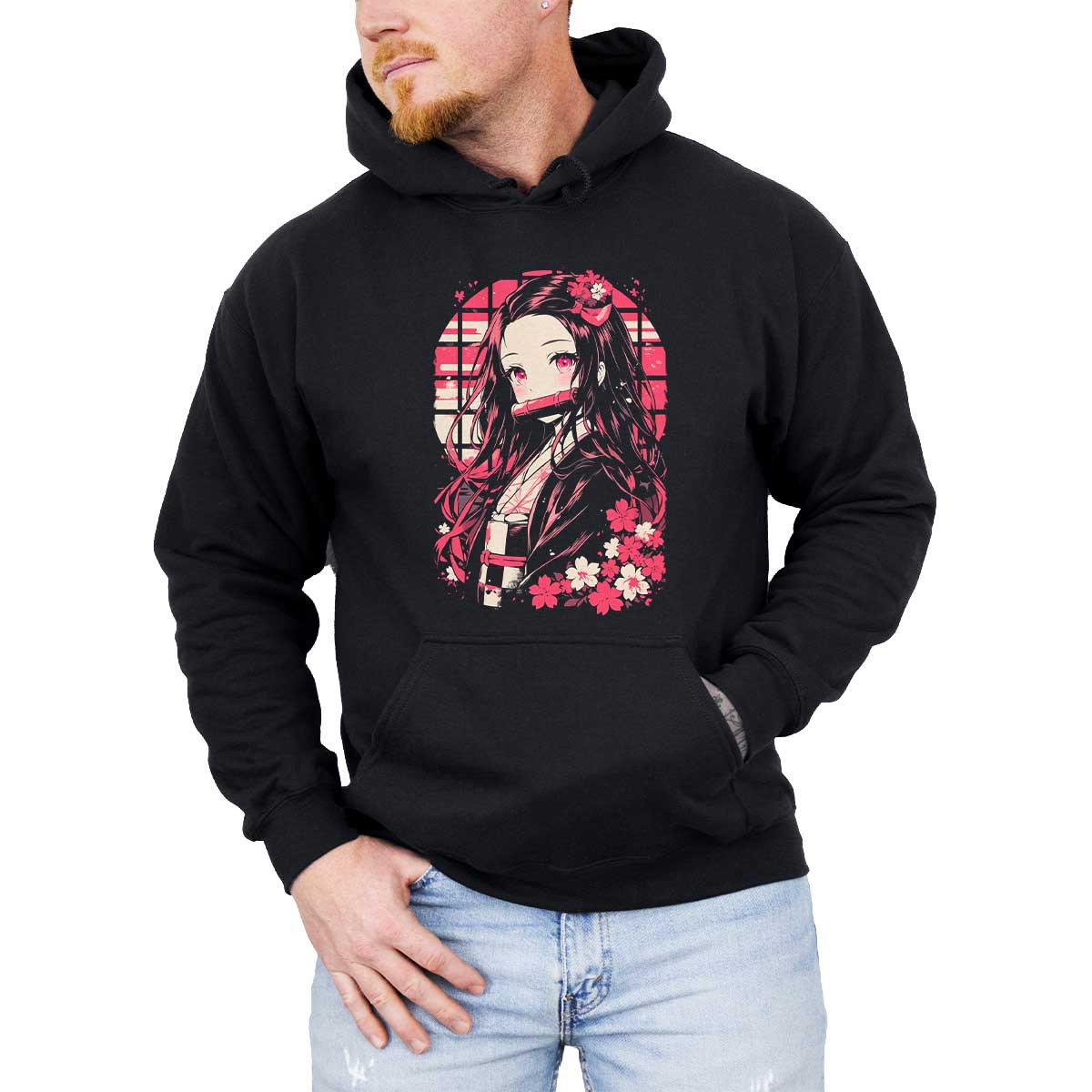 polerones-anime-hombre-equilibrio-nezuko-kamado-cerezos-01