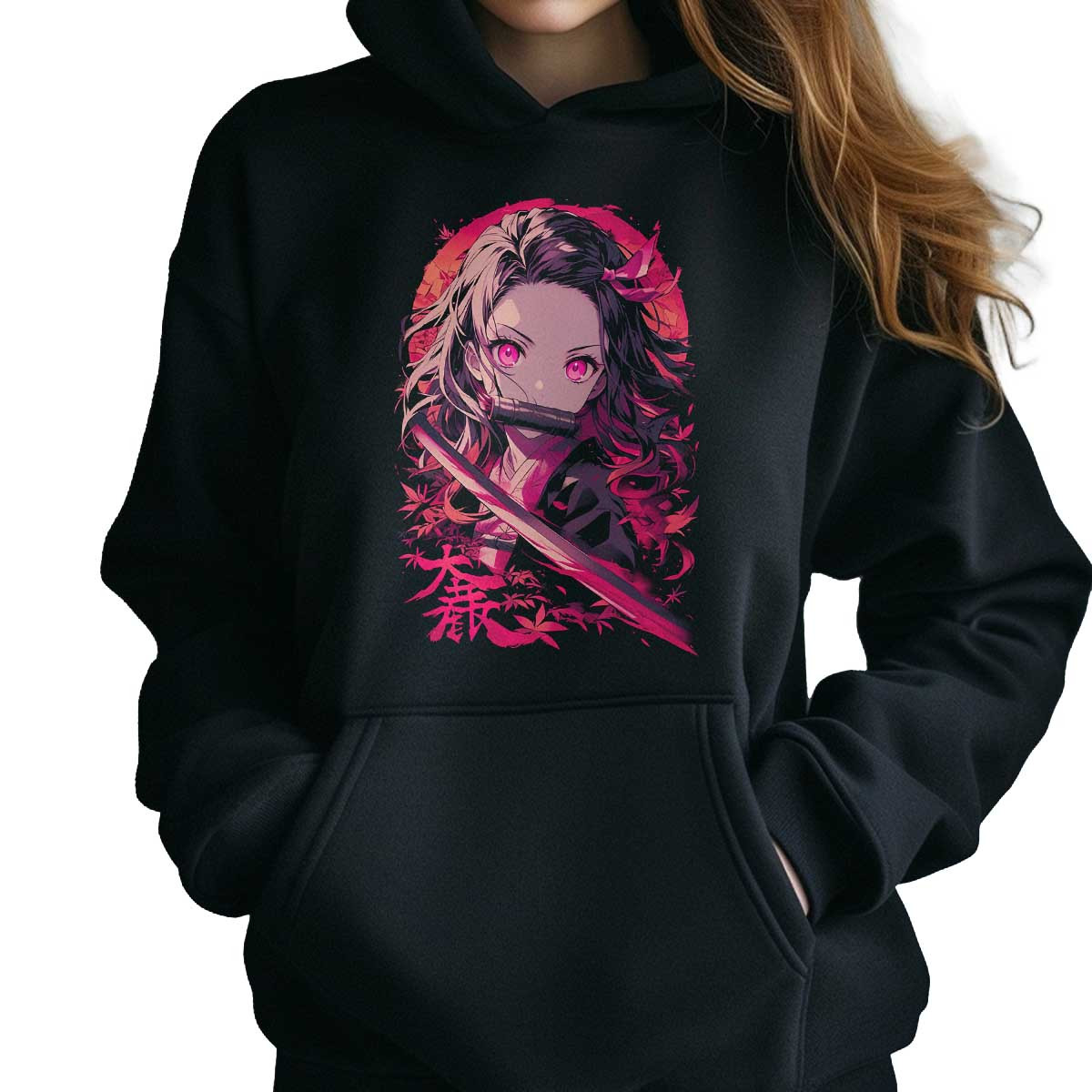 polerones-anime-mujer-nezuko-kamado-determination