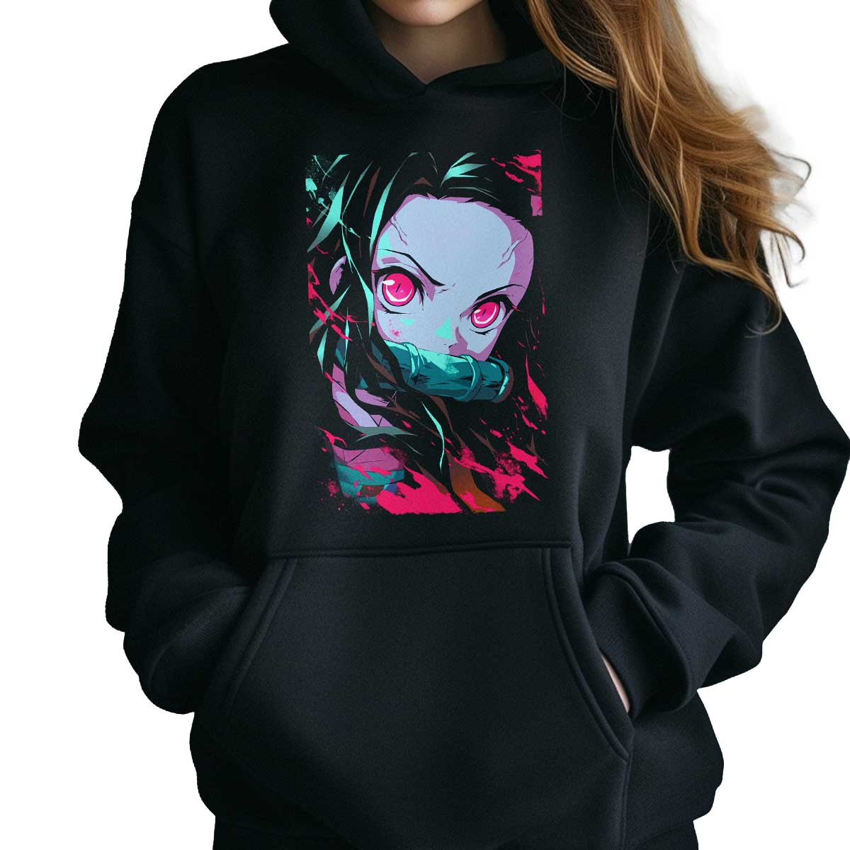 polerones-anime-mujer-nezuko-kamado-face-closeup-1