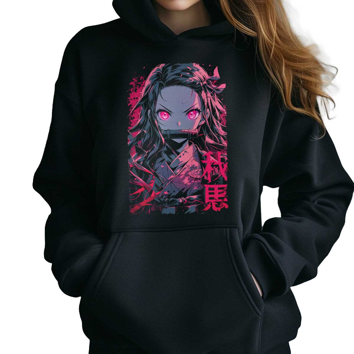 polerones-anime-mujer-nezuko-kamado-ink-style