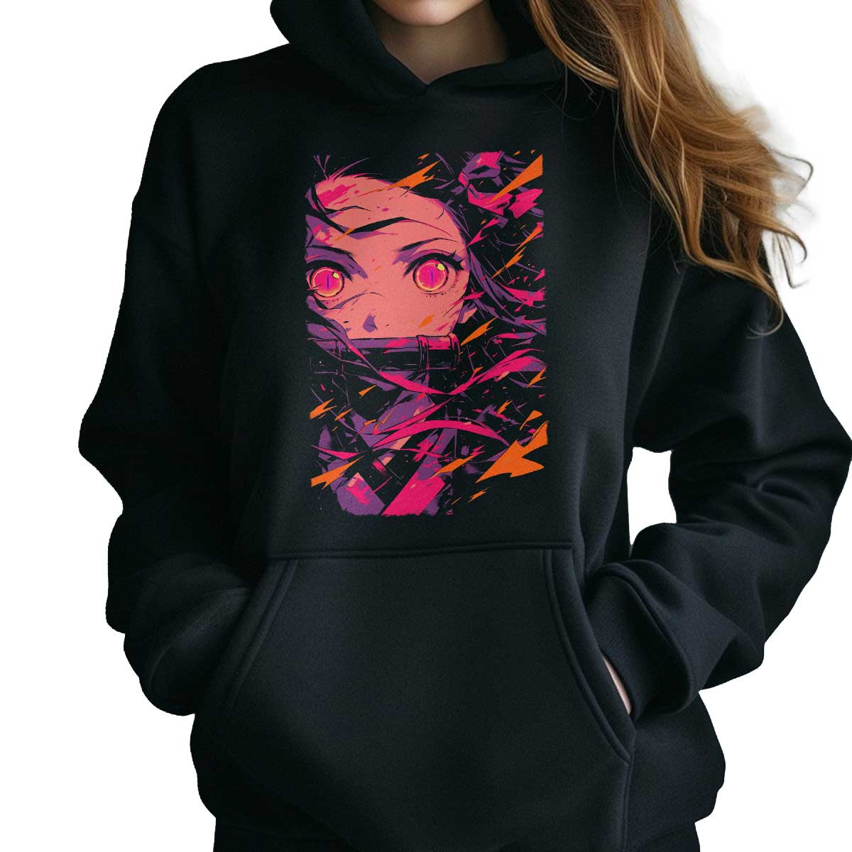 polerones-anime-nezuko-kamado-closeup-ojos-detalleanime