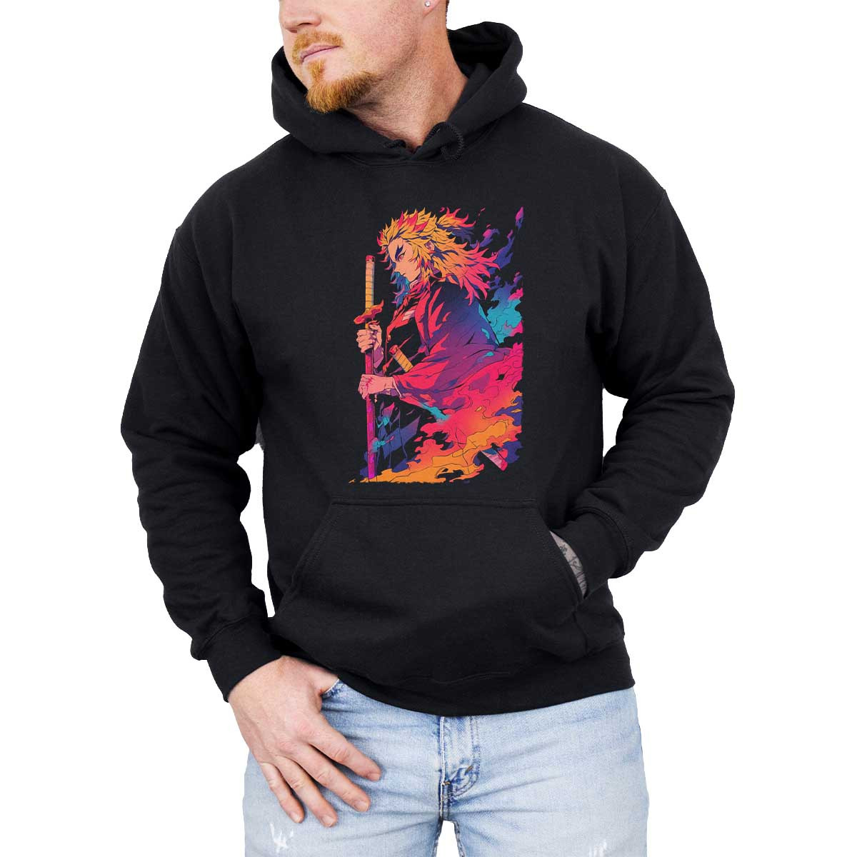 polerones-anime-suave-estetico-kyojuro-rengoku-anger-demon-slayer