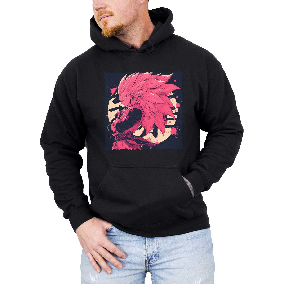 canguro-anime-hombre-en-forma-super-saiyan-3-en-colores-rosa