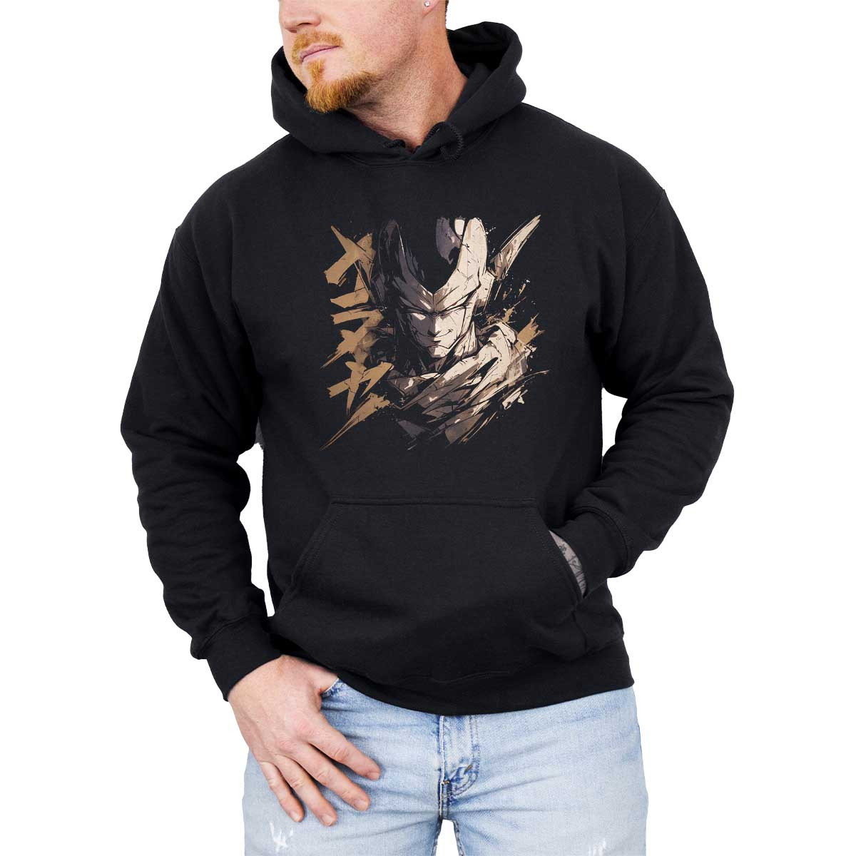 canguro-anime-hombre-estampada-freezer-con-sonrisa-siniestra-en-tonos-sobrios-y-caramelo