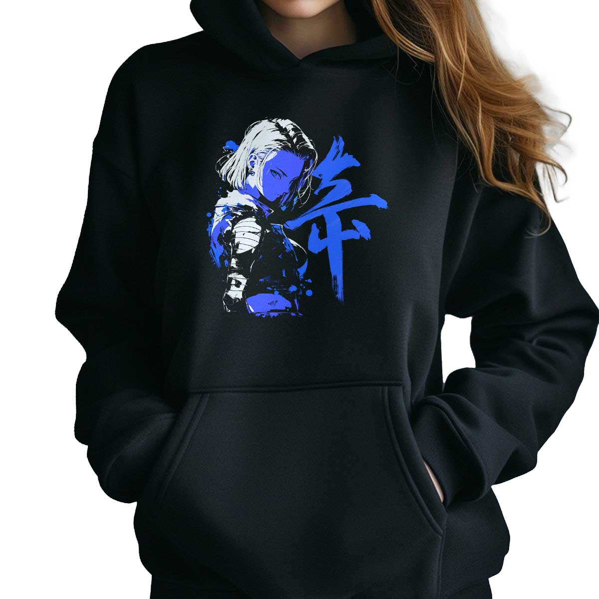 canguro-anime-mujer-algod-n-representaci-n-android-18-con-caligraf-a-japonesa-en-midnight