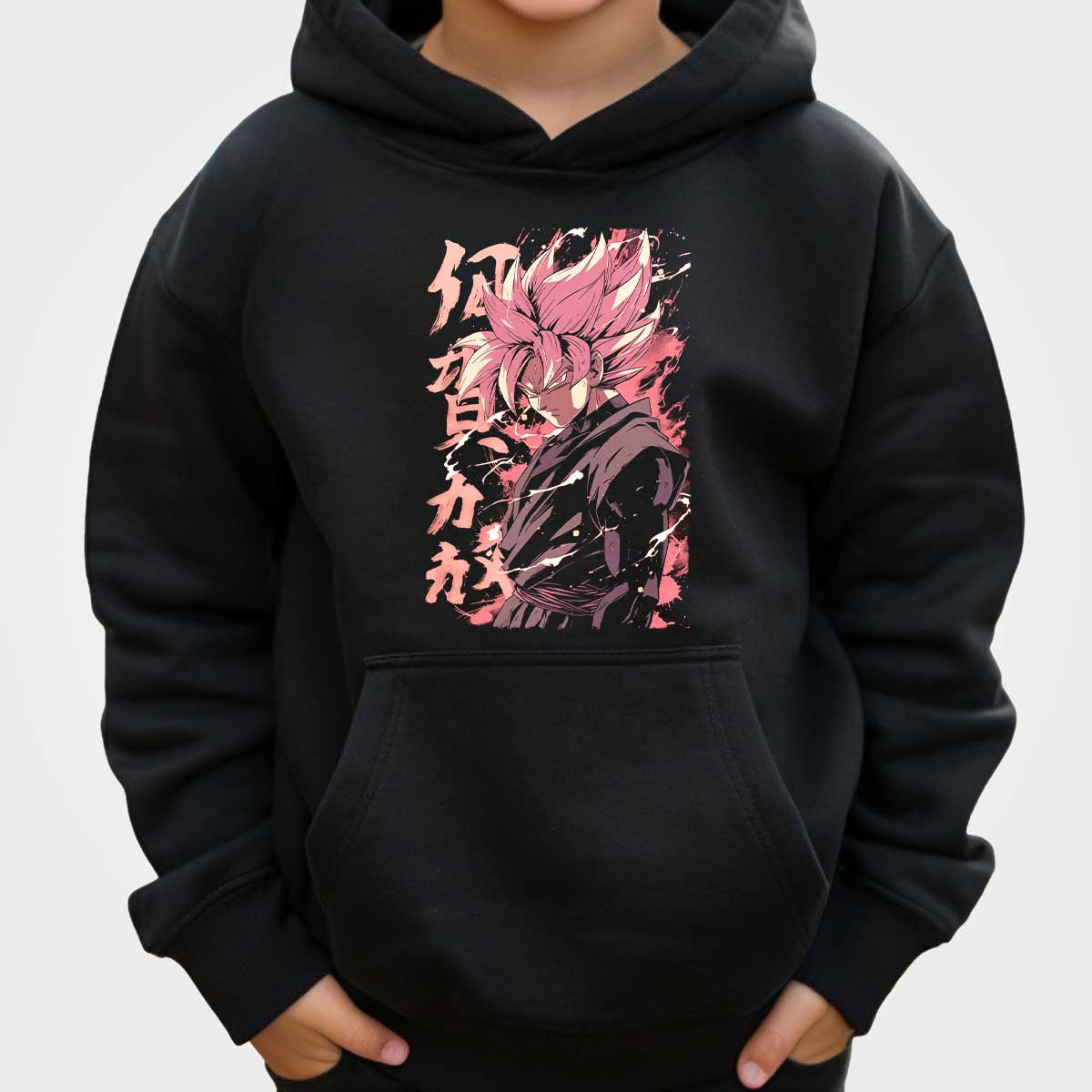 canguro-anime-unisex-goku-con-aura-el-ctrica-en-cielo-fr-o-y-sonrojo