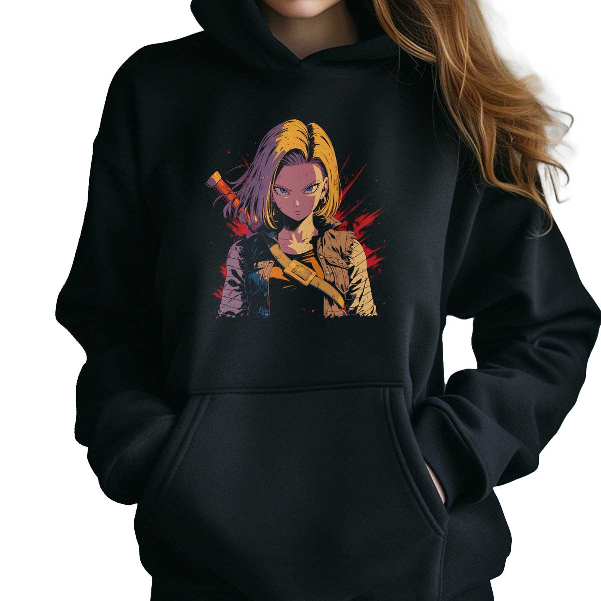 hoodie-anime-mujer-detalles-intrincados-android-18-en-tonos-pastel-y-marr-n