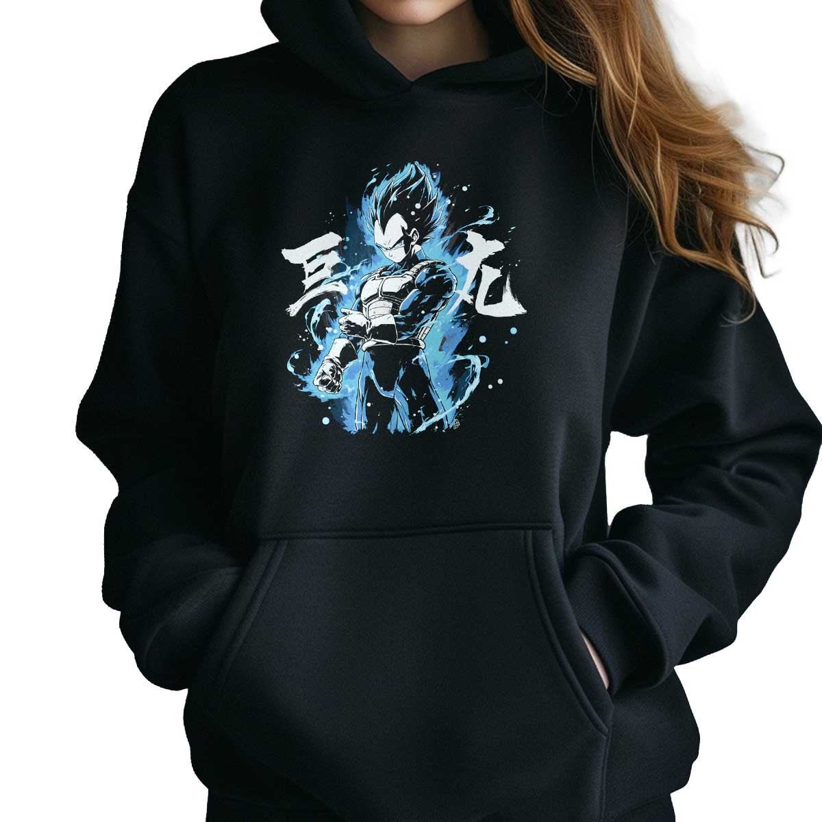 hoodie-anime-mujer-vegeta-en-armadura-saiyan-real-en-negro-y-denim-13
