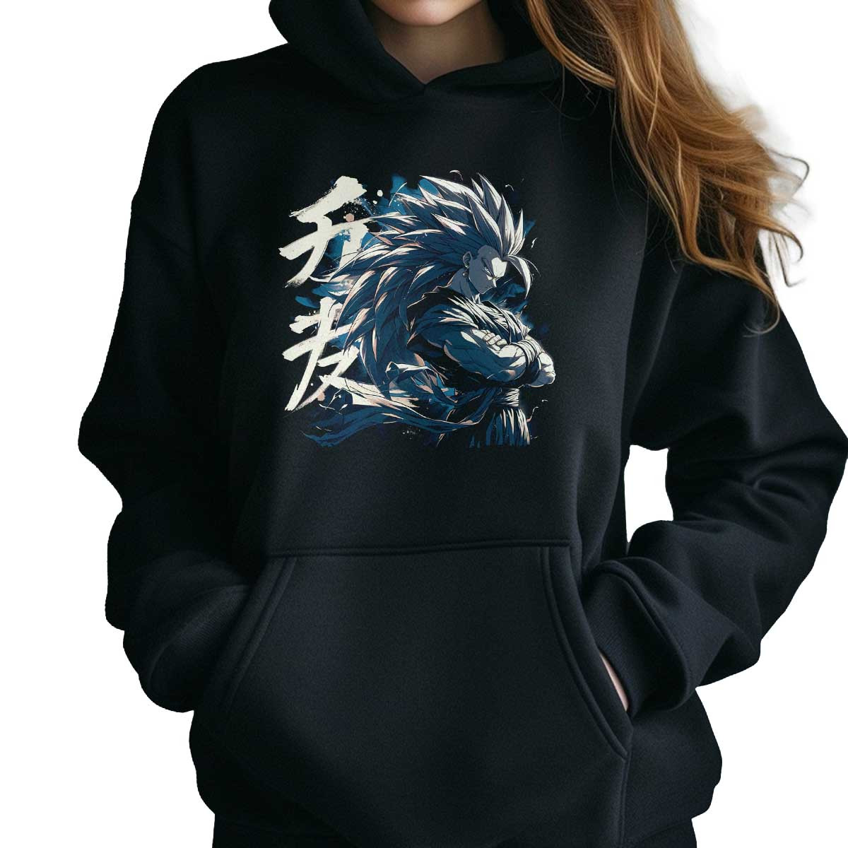 hoodie-anime-mujer-vegito-super-saiyan-3-negro-con-cabello-largo