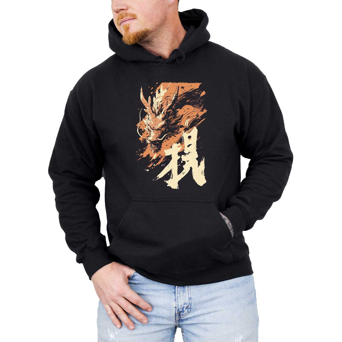 hoodie-anime-negro-estilo-freezer-ink-en-colores-marr-n-y-durazno-desde-11