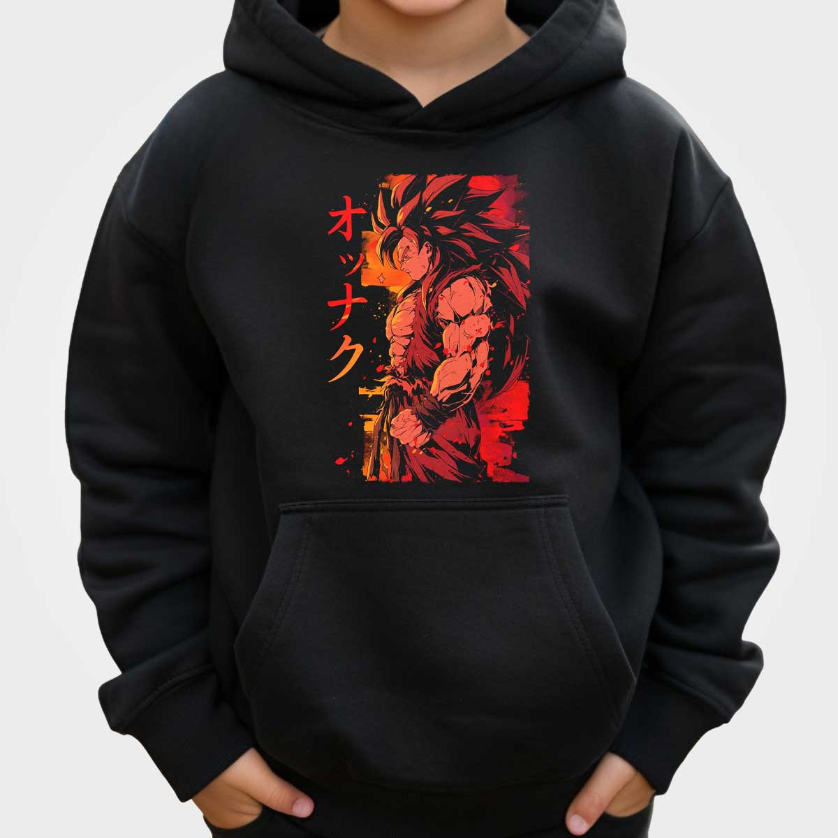 hoodie-anime-unisex-goku-super-saiyan-4-con-capucha-en-colores-fern-y-cardinal
