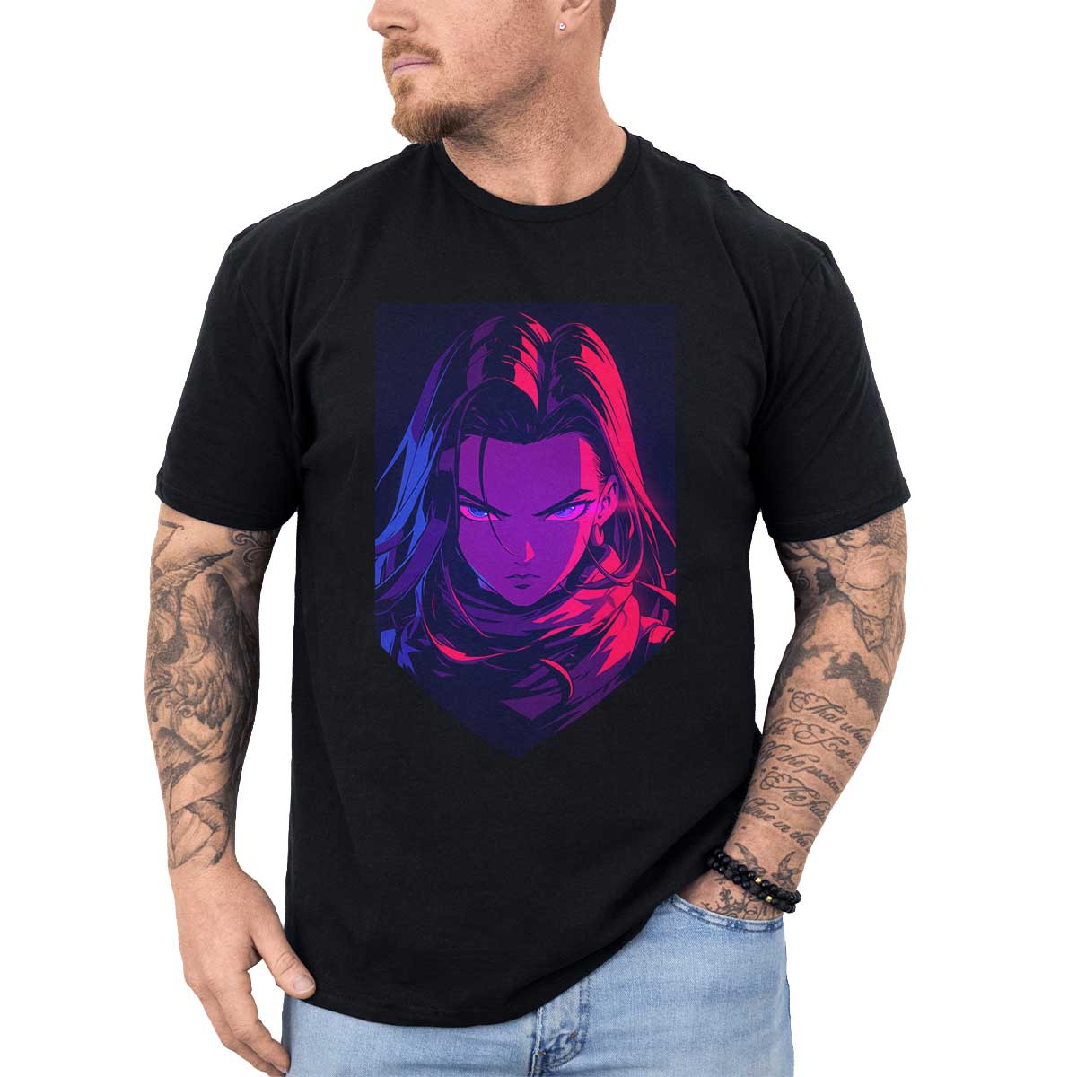 polera-anime-android-17-estilo-gr-fico-minimalista-en-amatista