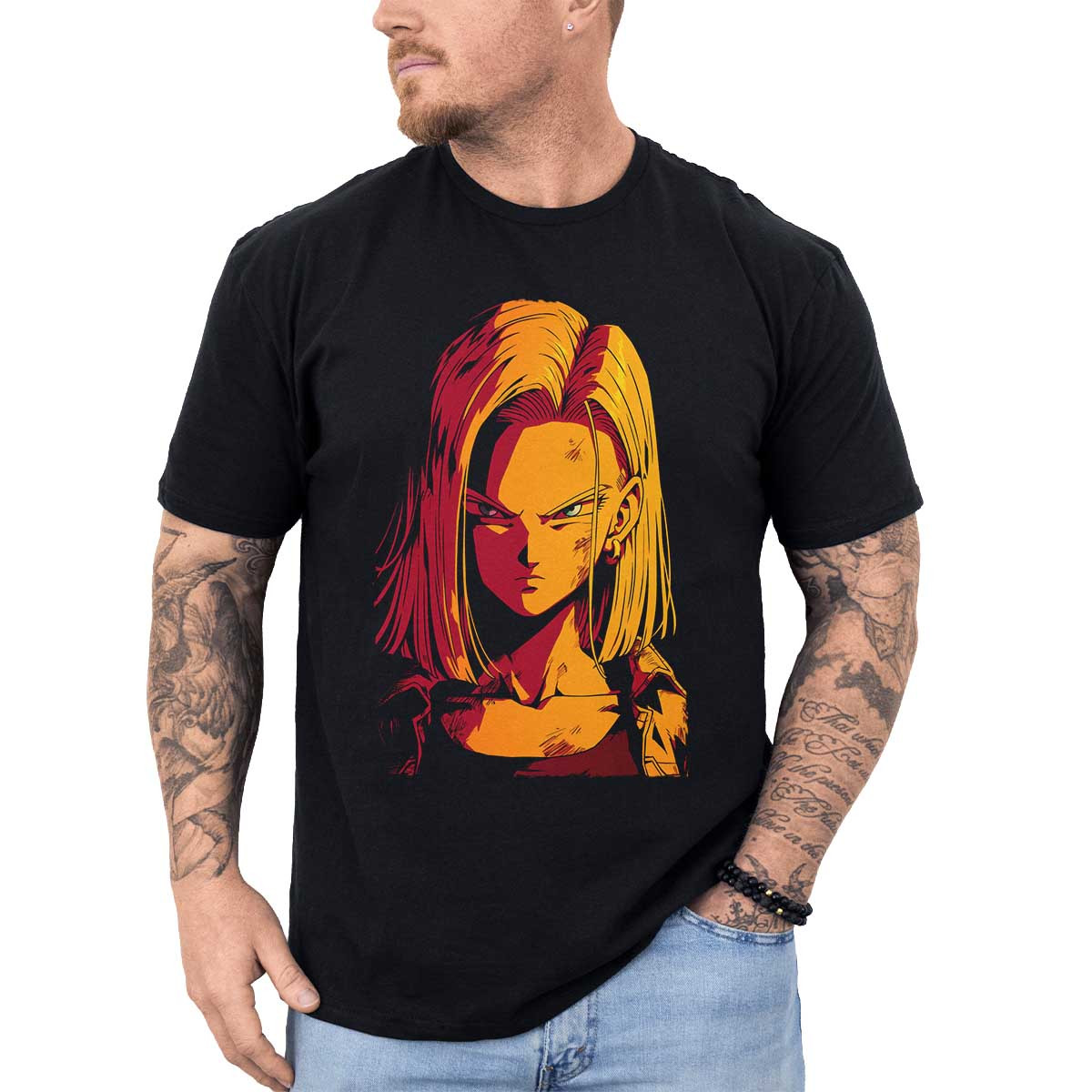 polera-anime-android-18-face-en-colores-mbar-y-bermell-n