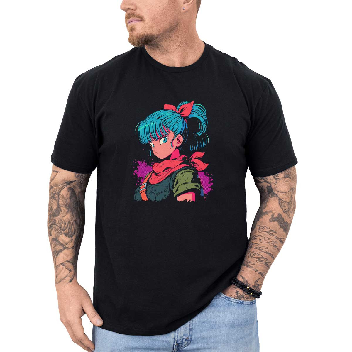 polera-anime-bulma-en-l-quido-croma-y-colores-vibrantes