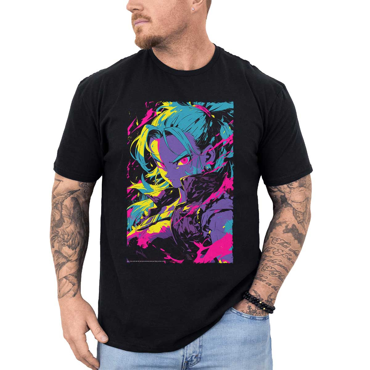 polera-anime-bulma-full-power-arte-gr-fico-en-colores-arco-ris-y-orqu-dea
