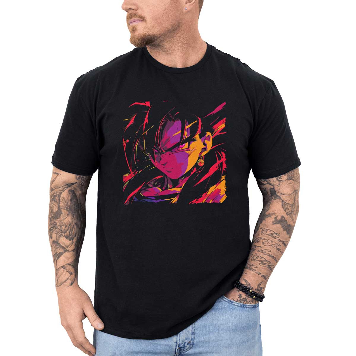 polera-anime-gohan-eyes-closeup-en-colores-azafr-n-y-peon-a