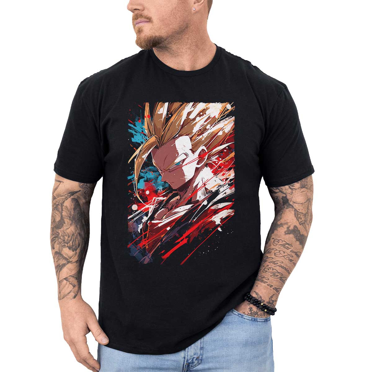 polera-anime-gohan-face-closeup-en-tonos-lechoso-y-arena