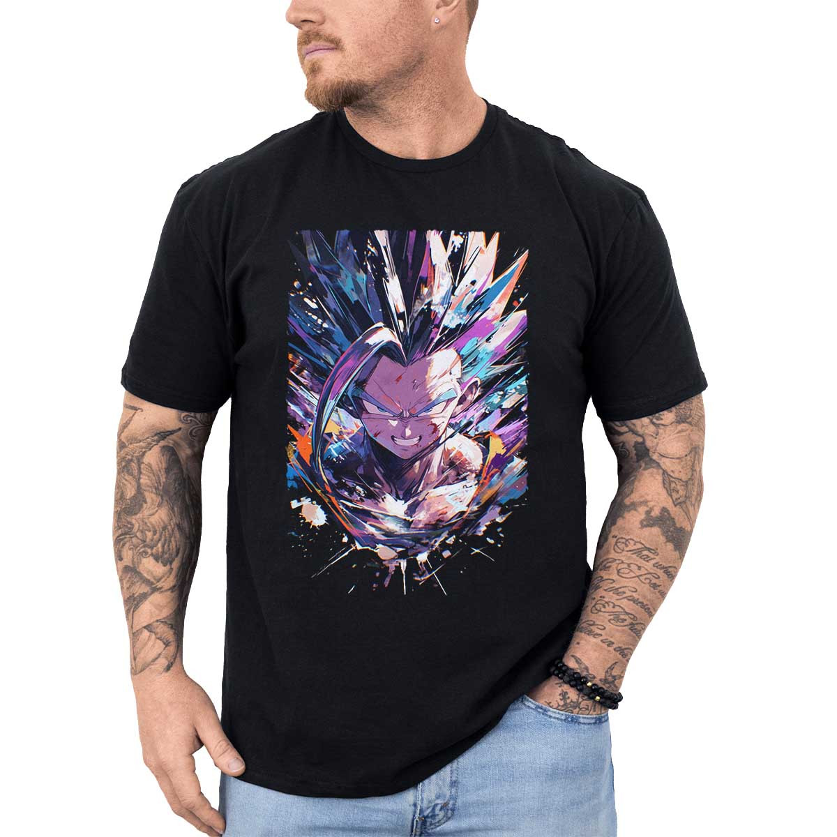 polera-anime-gohan-face-closeup-iridescente-y-crom-tica-l-quida