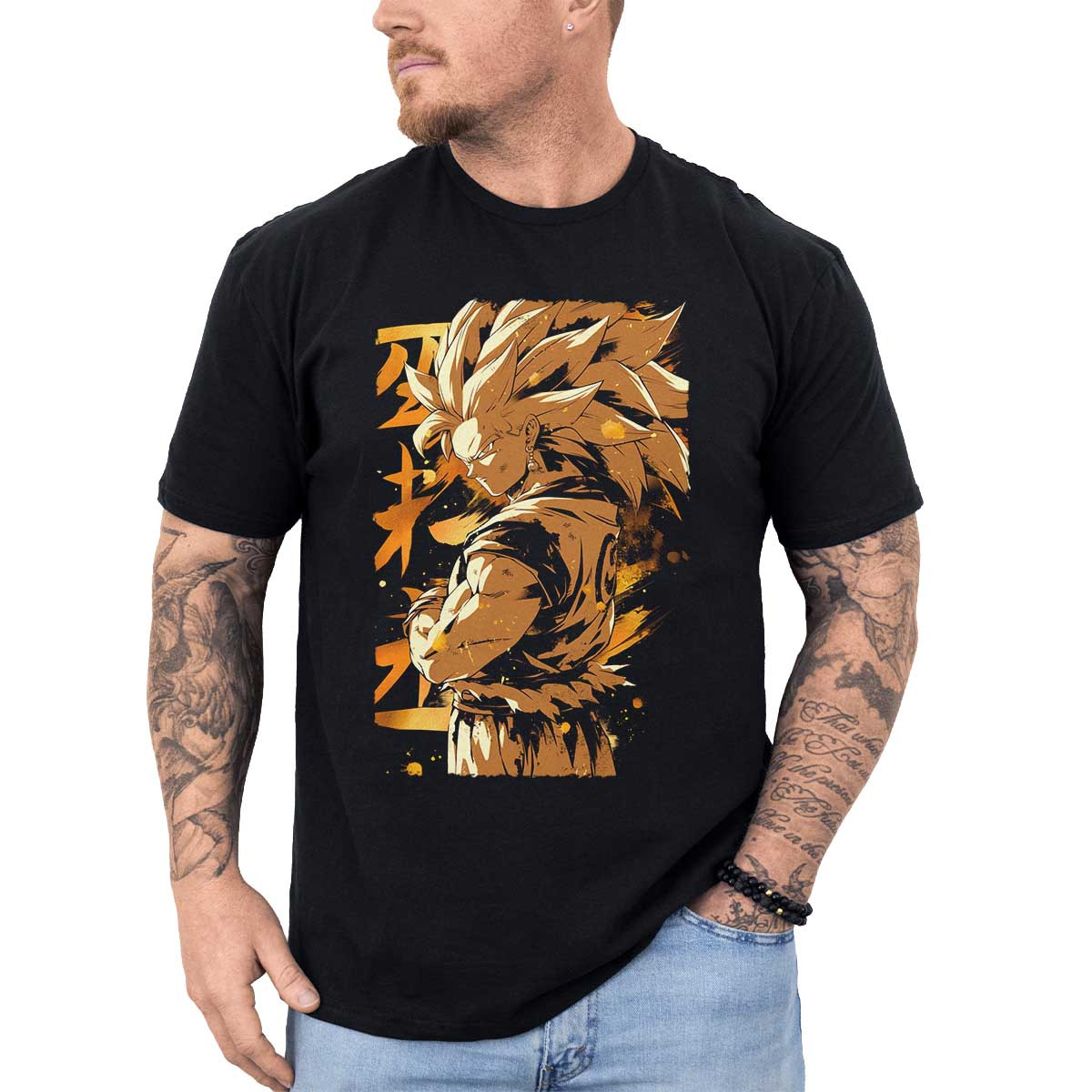 polera-anime-goku-en-armadura-saiyan-en-colores-rust-y-aureate