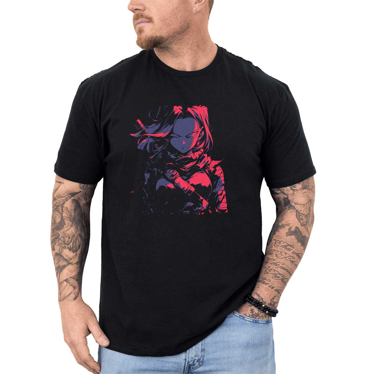 polera-anime-lisa-exclusivo-android-17-silueta-en-colores-susurrantes-y-carmes-
