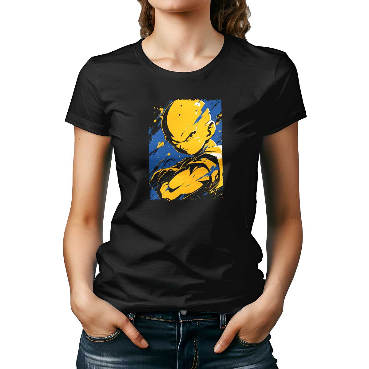 polera-con-personalidad-krillin-mirada-determinada-en-umber-y-zafiro
