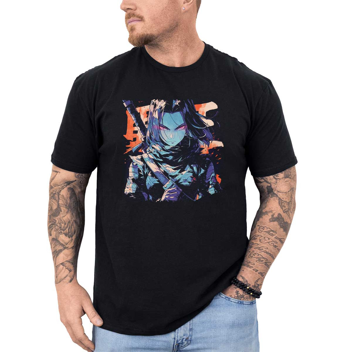 polera-hombre-anime-android-17-con-caligraf-a-japonesa-en-azul-marino