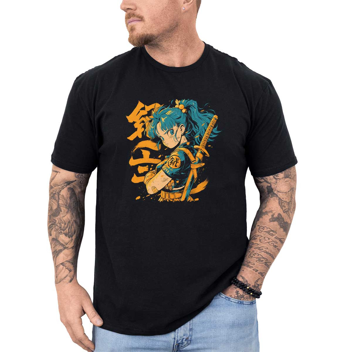 polera-hombre-anime-bulma-con-caligraf-a-japonesa-en-ma-z-y-blanco
