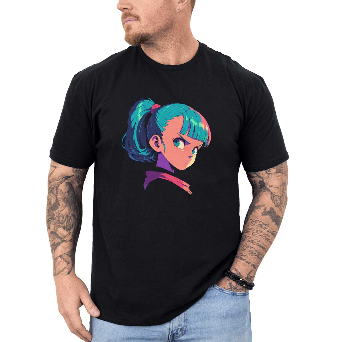 polera-hombre-anime-estilo-bulma-expresi-n-seria-colores-crom-ticos-y-bosque-