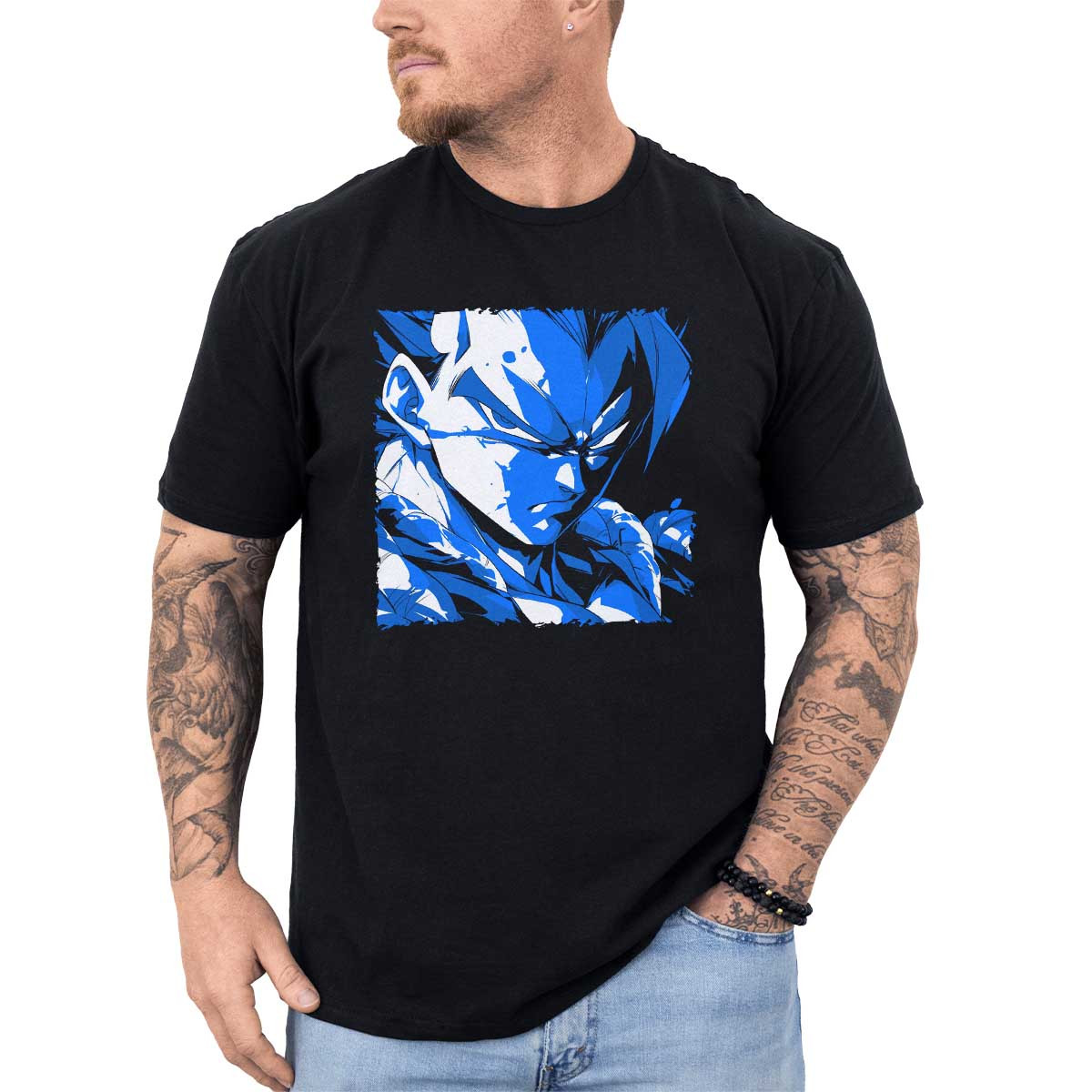 polera-hombre-anime-gogeta-closeup-de-rostro-en-colores-blanco-y-azul-marino