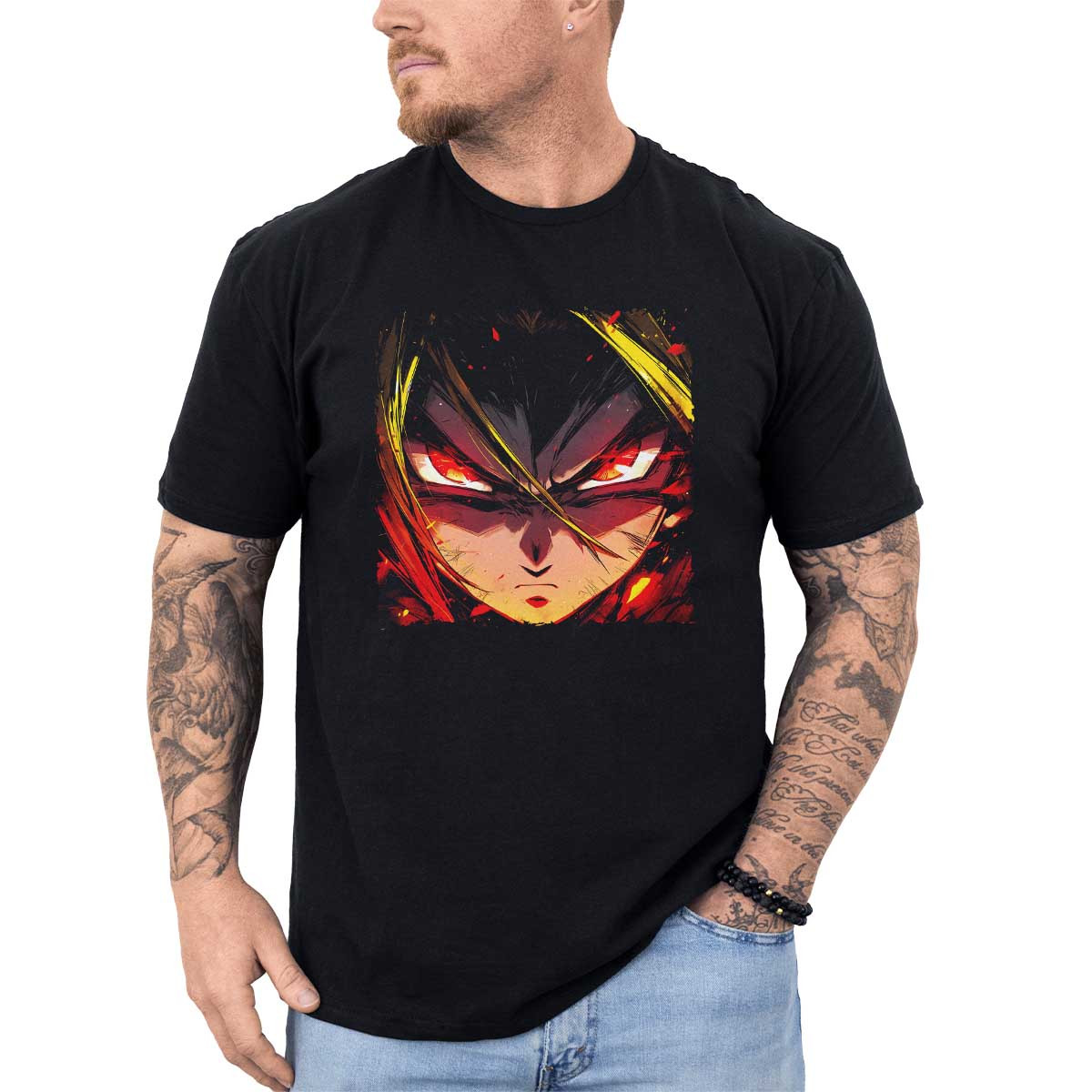 polera-hombre-anime-ojos-gogeta-belleza-estampada-tintado-y-negro