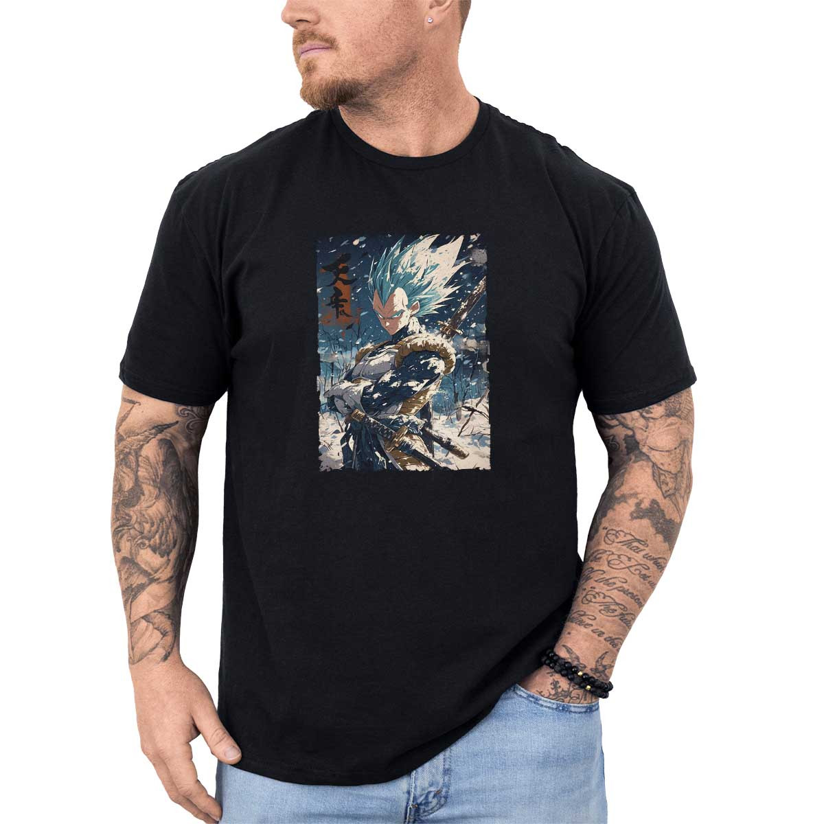 polera-hombre-anime-vegeta-en-armadura-saiyan-colores-menta-y-nieve