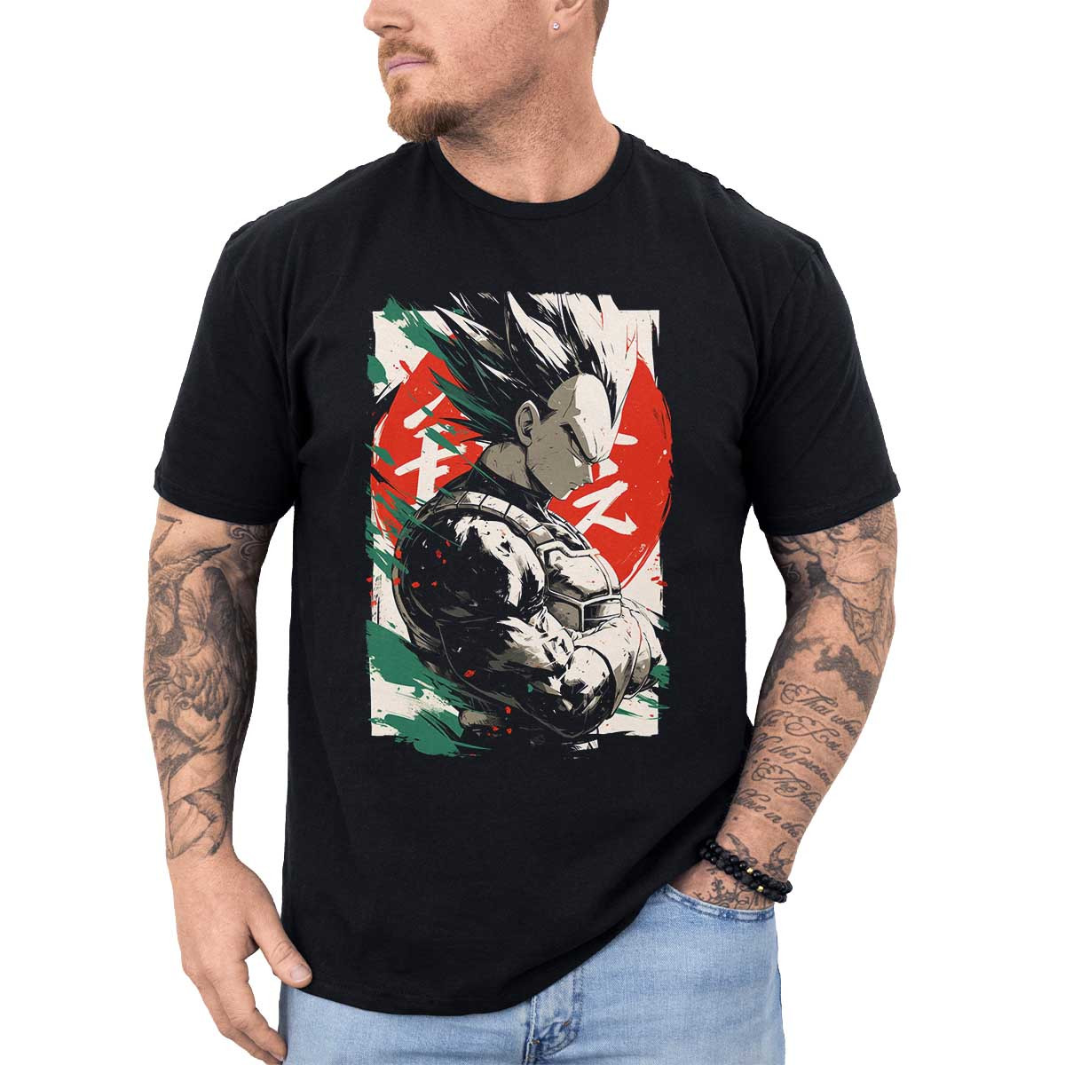 polera-hombre-anime-vegeta-en-armadura-saiyan-en-colores-lima-y-marfil